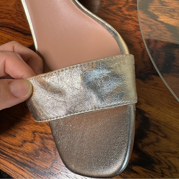 Nordstrom gold metallic Sandals - size 9 - Picture 9 of 16